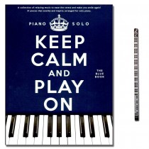 Keep calm and play on (blue Book) mit Musik-Bleistift 